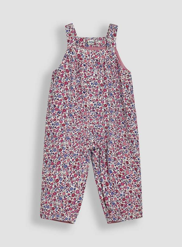 JOJO MAMAN BÉBÉ Ditsy Floral Dungarees 3-6 month